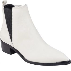 Marc Fisher White Leather Boots